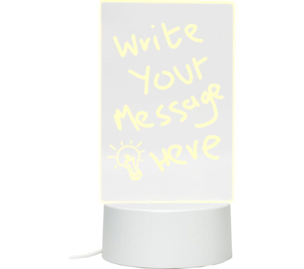RED5 Light Up Memo Board - White, White