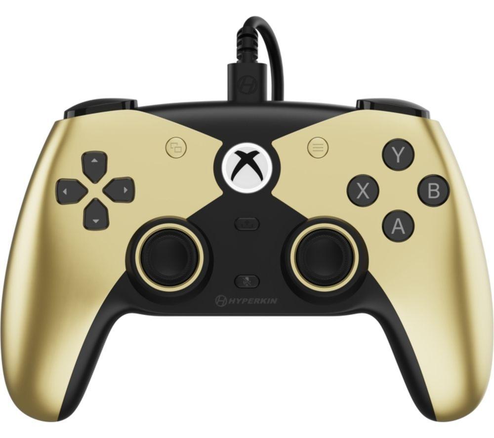 HYPERKIN Competitor Controller for Xbox One, Series X-S & PC - Gold & Black
