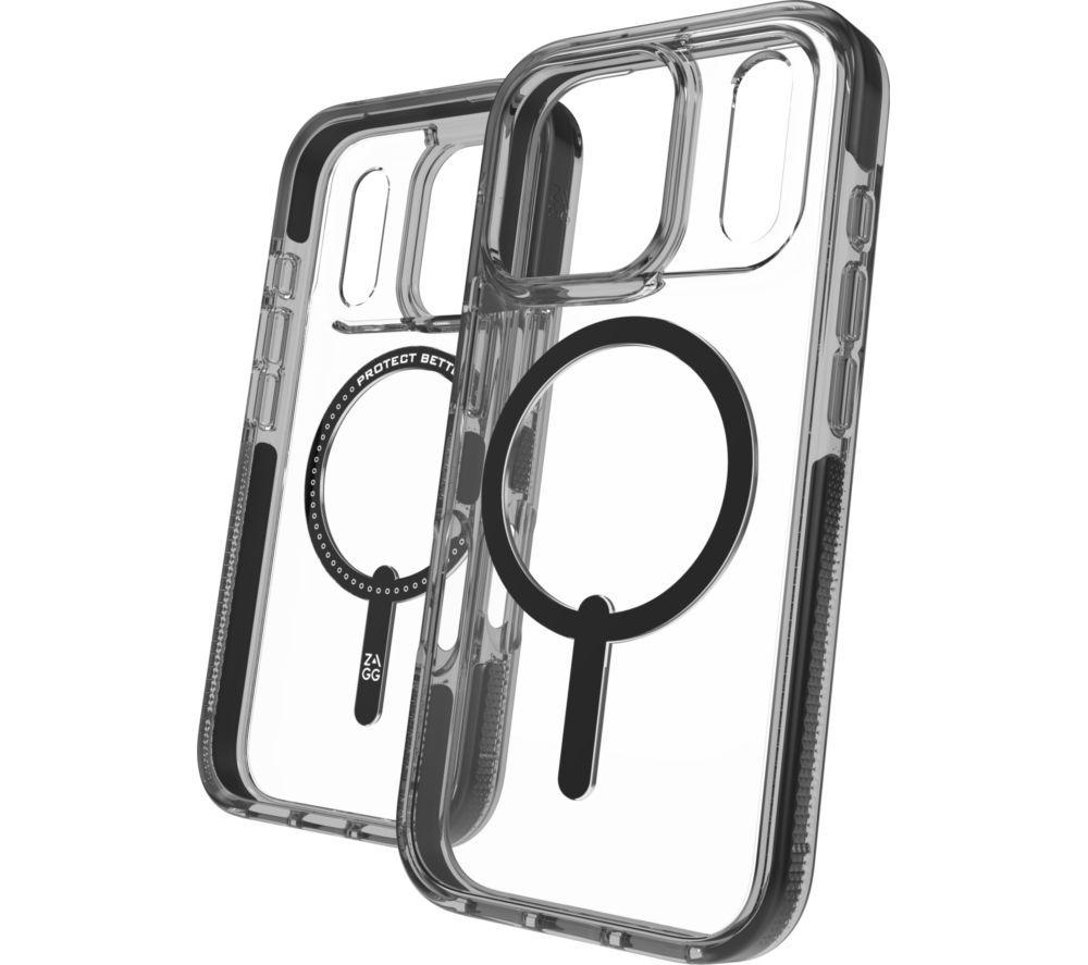 ZAGG Santa Cruz Snap iPhone 17 Pro Case - Clear & Black, Black,Clear