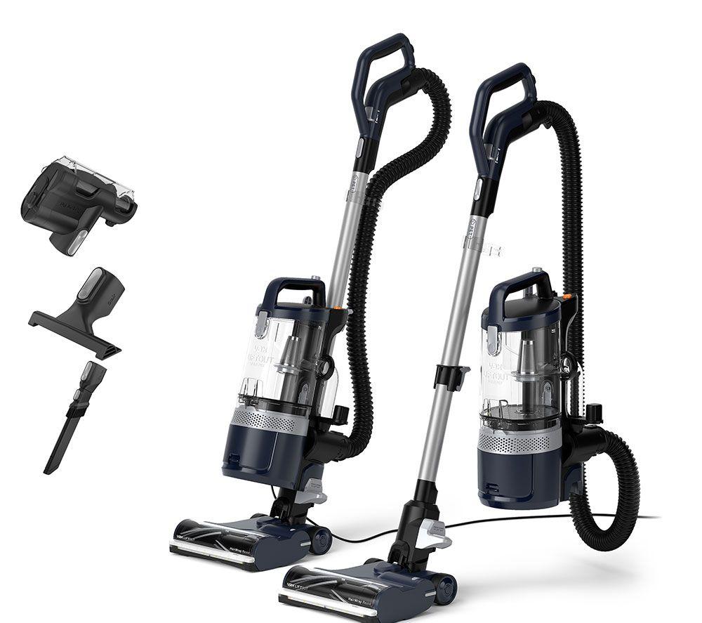 VAX LiftOut Multi Pet Upright Bagless Vacuum Cleaner - Navy & Silver, Silver/Grey,Blue