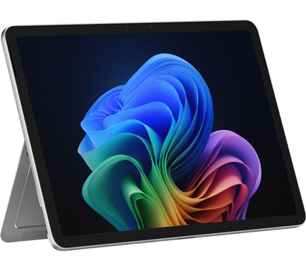 MICROSOFT Surface Pro 12", Copilot PC - Snapdragon X Plus, 256 GB SSD, Platinum, Silver/Grey