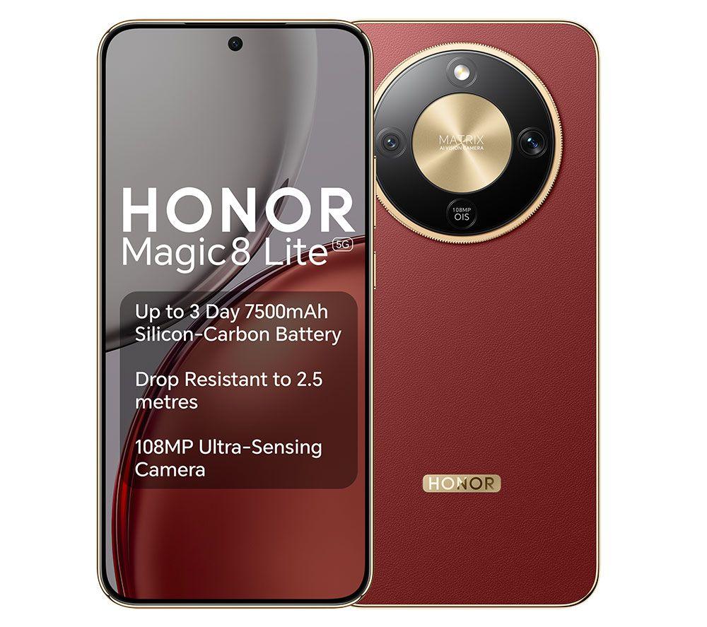 HONOR Magic8 Lite - 512 GB, Reddish Brown, Red,Brown