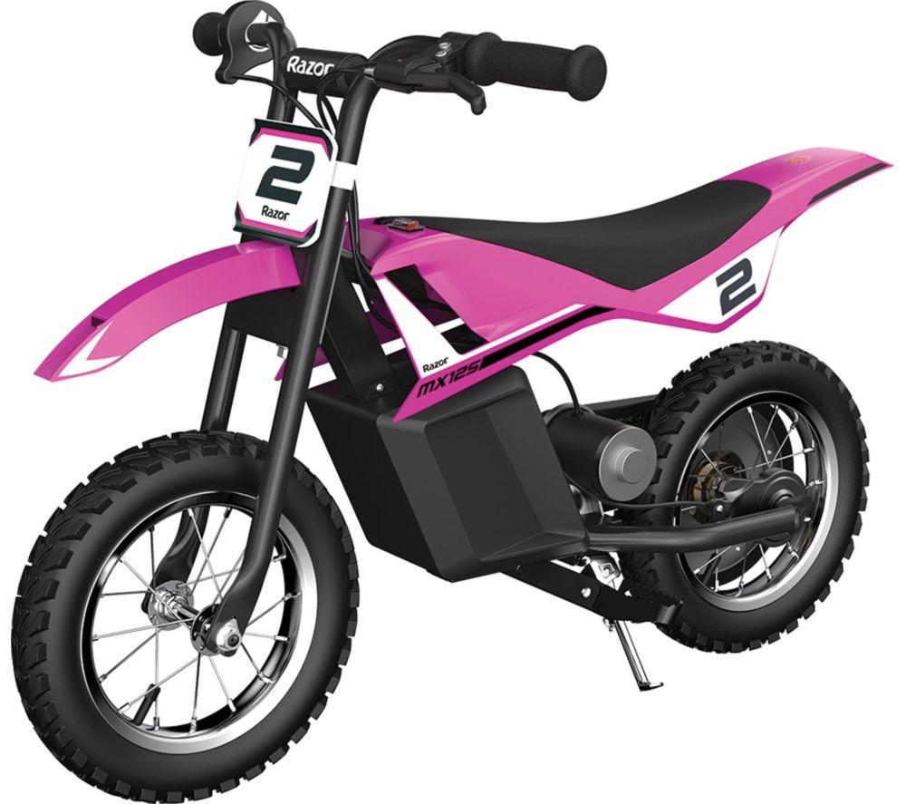 RAZOR Dirt Rocket MX125 Electric Kids Motorbike - Pink, Pink,Black