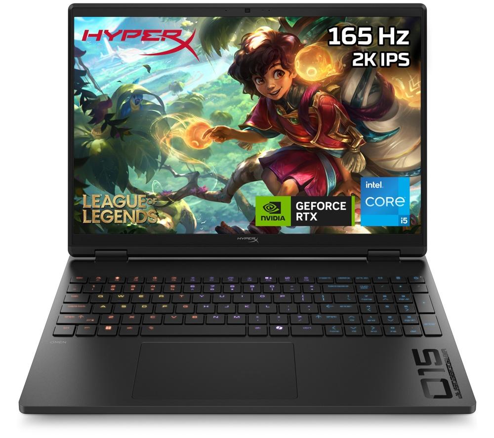 HP HyperX OMEN 15.3" Gaming Laptop - Intel®Core i5, RTX 5050, 1 TB SSD, Black