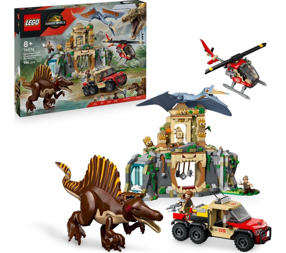 LEGO Jurassic World 76976 Spinosaurus & Quetzalcoatlus Air Mission Set