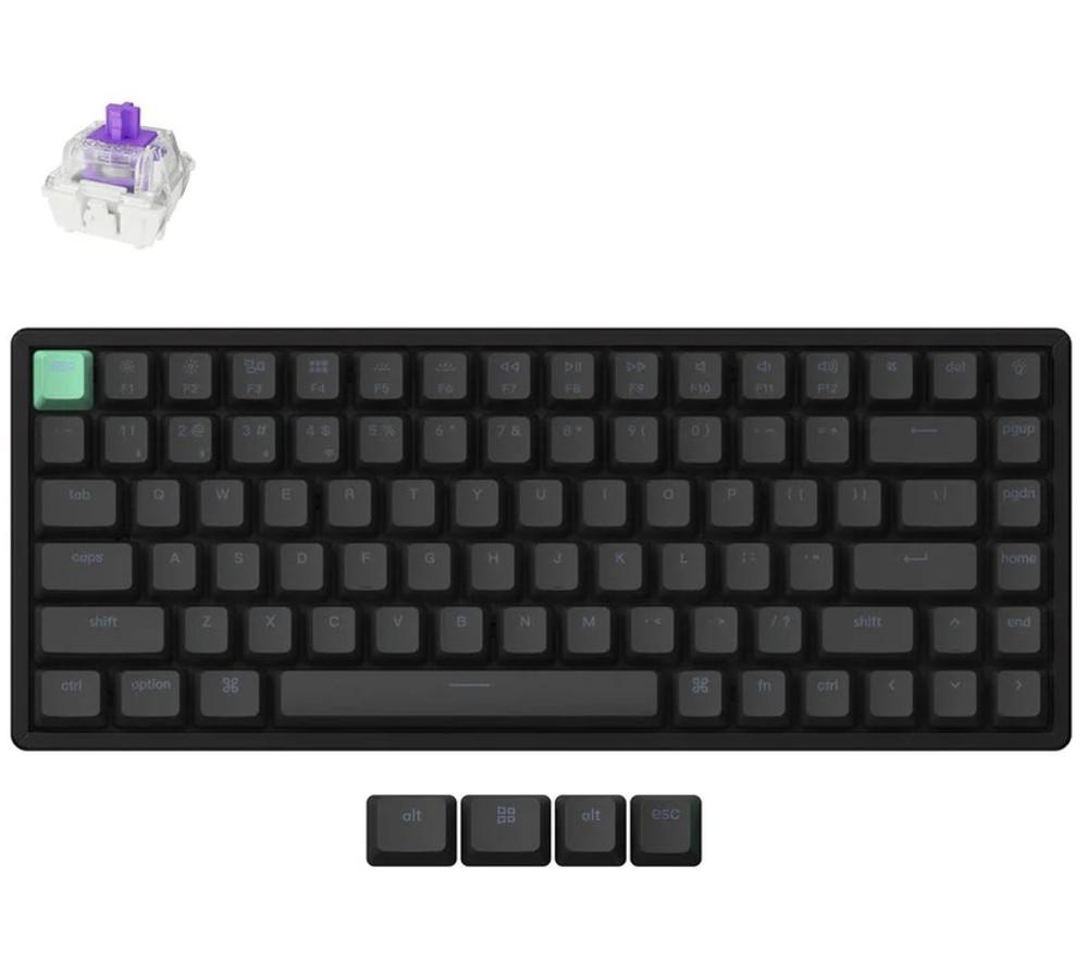 KEYCHRON K2 HE Wireless Mechanical Gaming Keyboard - Black, Black