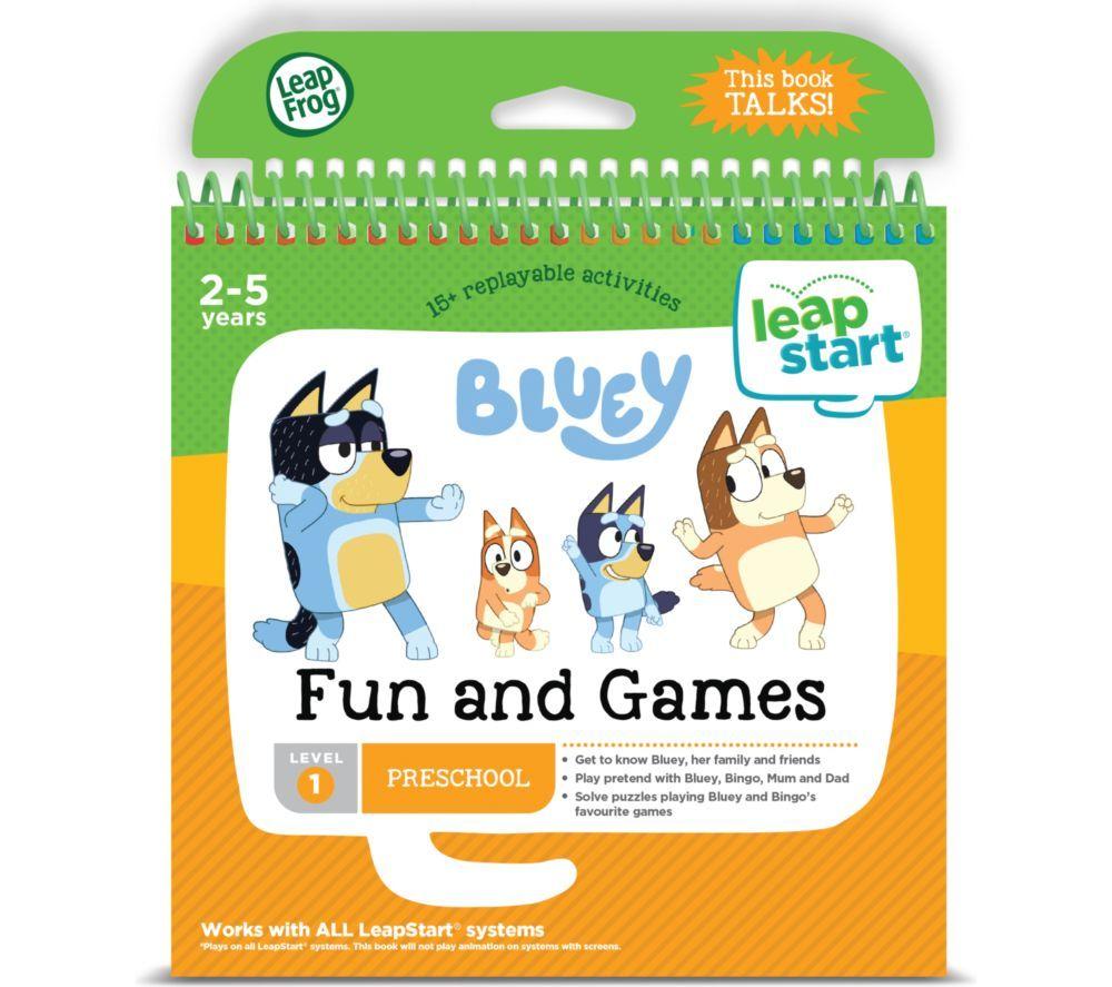 LEAPFROG LeapStart Bluey Fun & Games Interactive Activity Book