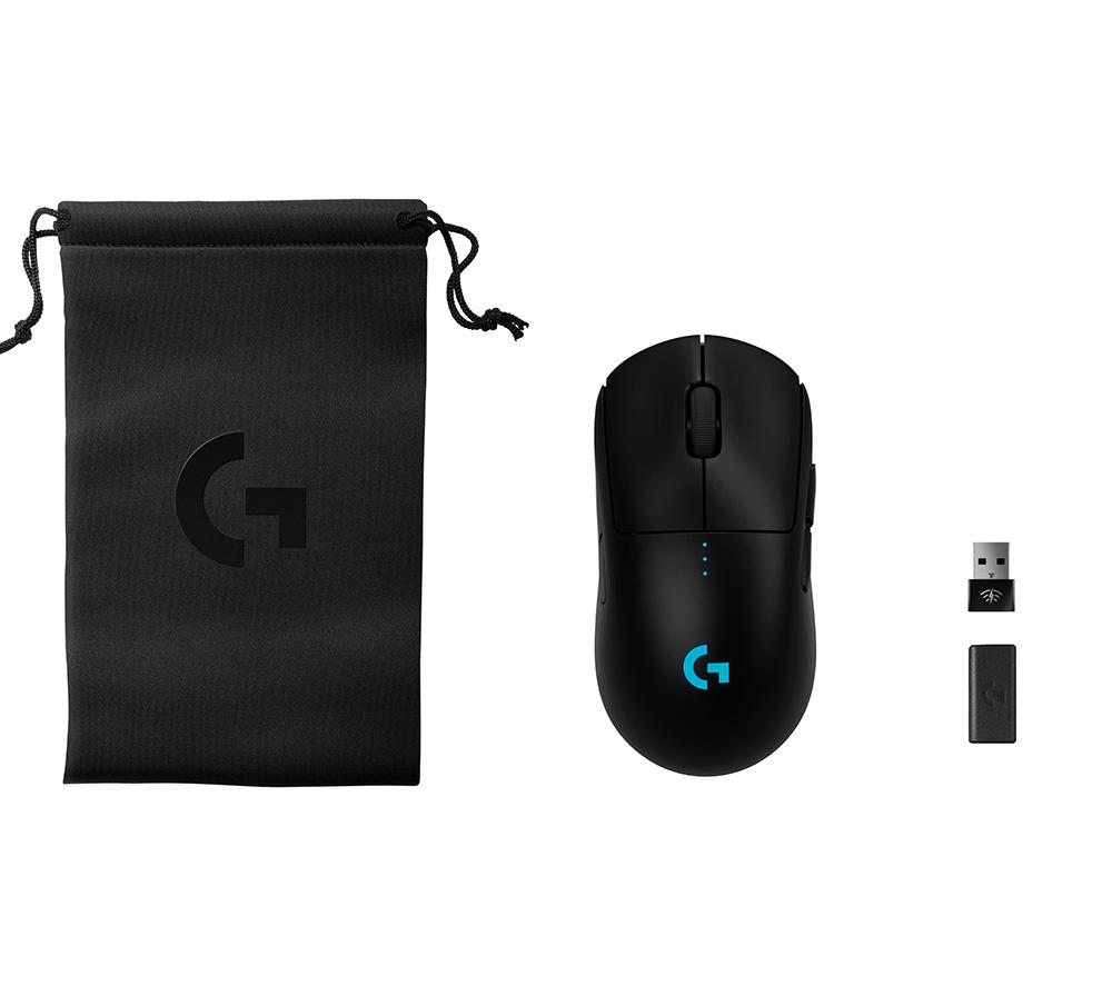 LOGITECH PRO 2 Lightspeed RGB Wireless Optical Gaming Mouse: 8K Edition - Black, Black