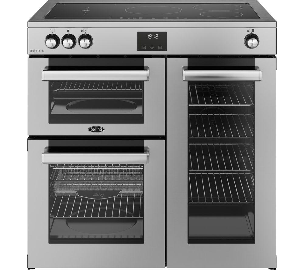 BELLING Cookcentre 90Ei Electric Induction Range Cooker - Stainless Steel, Stainless Steel