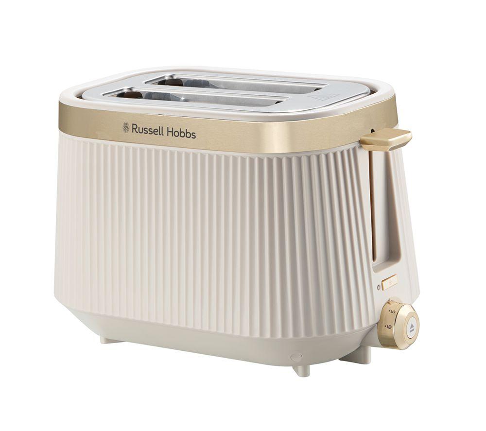 RUSSELL HOBBS Bronte 26761 2-Slice Toaster - Stone, Cream