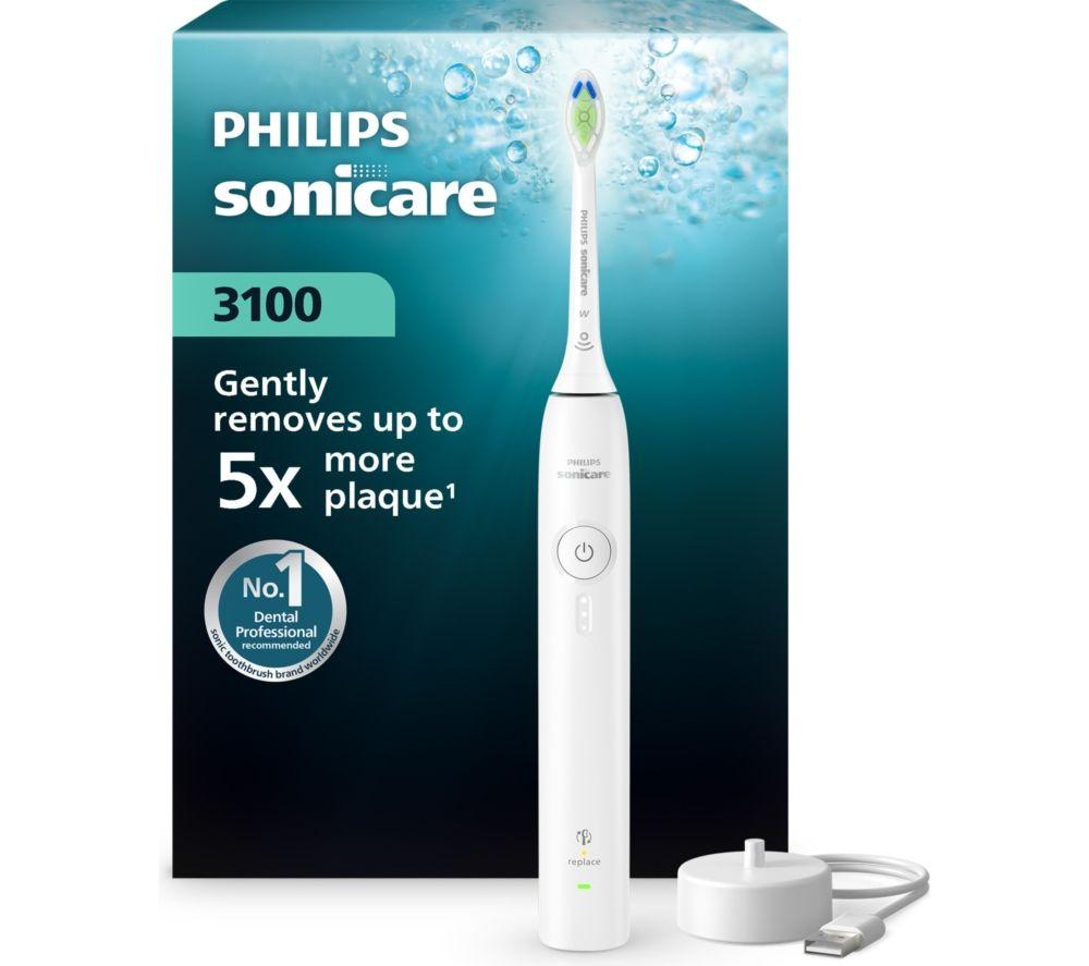 PHILIPS Sonicare 3000 HX4031/21 Electric Toothbrush - White, White