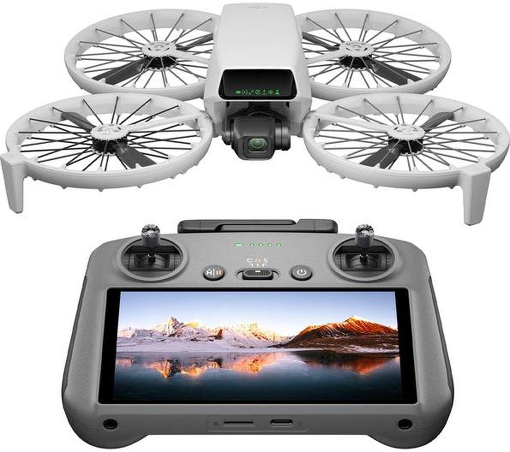 DJI Flip with RC 2 Remote Controller - Grey, Silver/Grey
