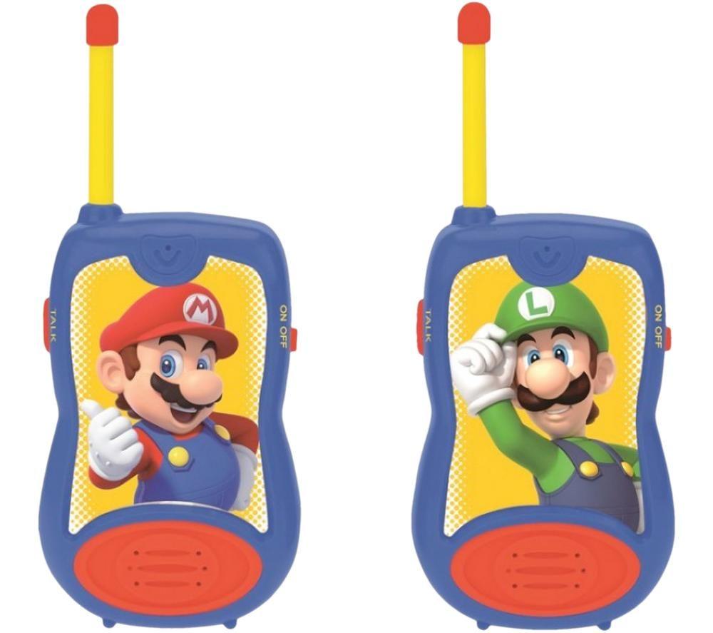 LEXIBOOK Super Mario Walkie Talkies Set - Yellow & Blue, Green,Blue,Yellow,Red