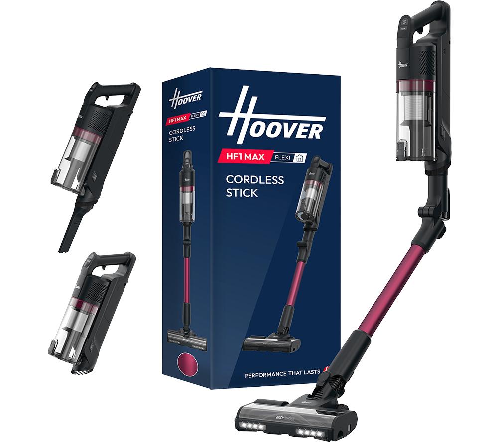 HOOVER HF1 MAX Flexi Cordless Vacuum Cleaner Black & Magenta, Pink,Black