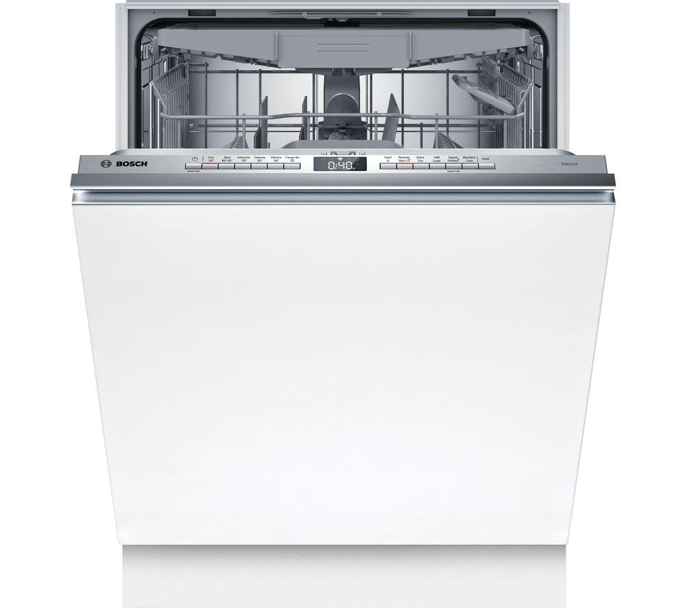 BOSCH Series 4 SMH4HVX14G Full-size Fully Integrated WiFi-enabled Dishwasher, Silver/Grey