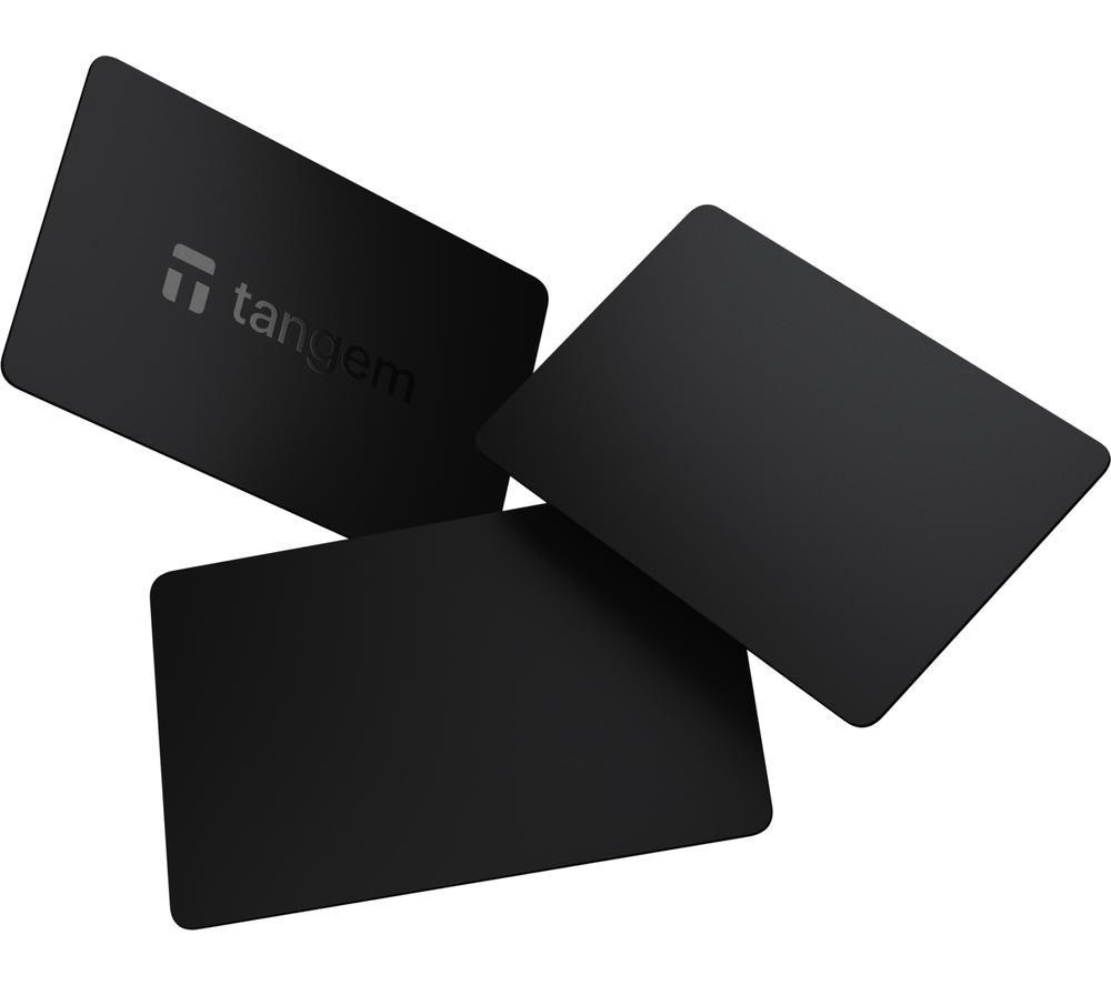 TANGEM Stealth Hardware Crypto Wallet - Pack of 3, Black