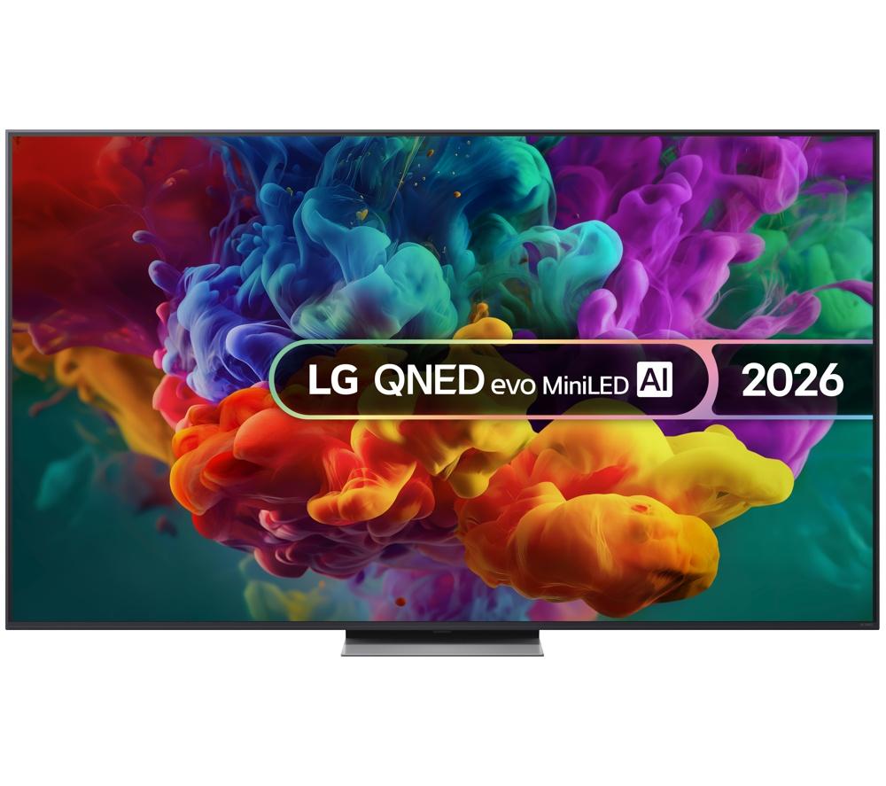 75" LG QNED86 QNED AI Mini LED 4K HDR Smart TV 2026 - 75QNED86B6B, Silver/Grey