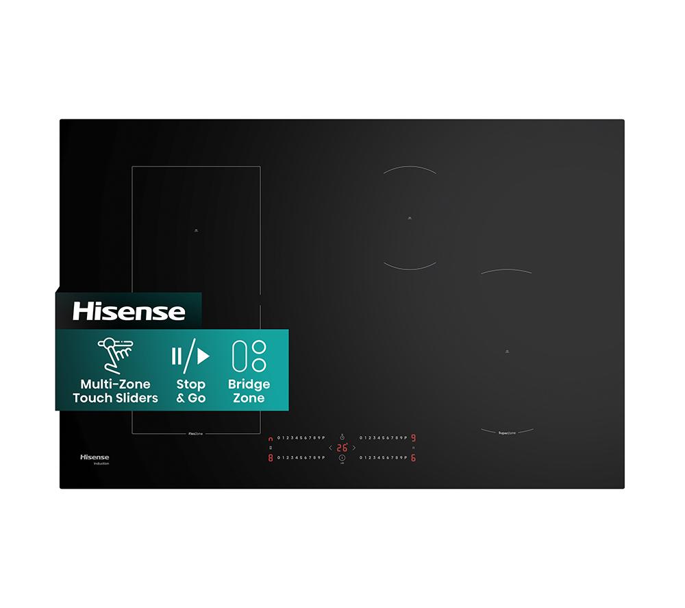 HISENSE HIC8422BSC 80cm Electric Induction Hob - Black, Black