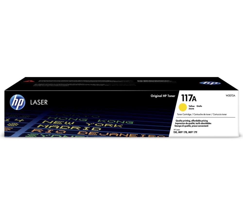 HP 117A Yellow Toner Cartridge, Black