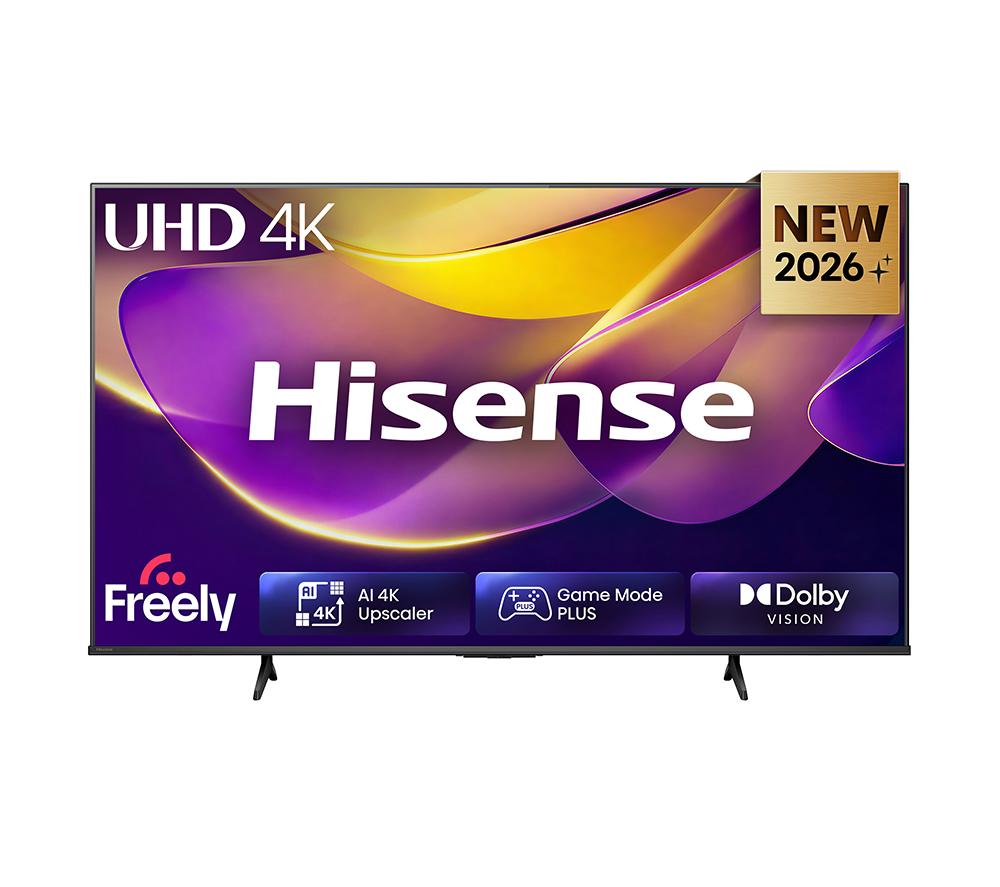 50" HISENSE E6S LED 4K HDR Smart TV with Freely - 50E6STUK, Black