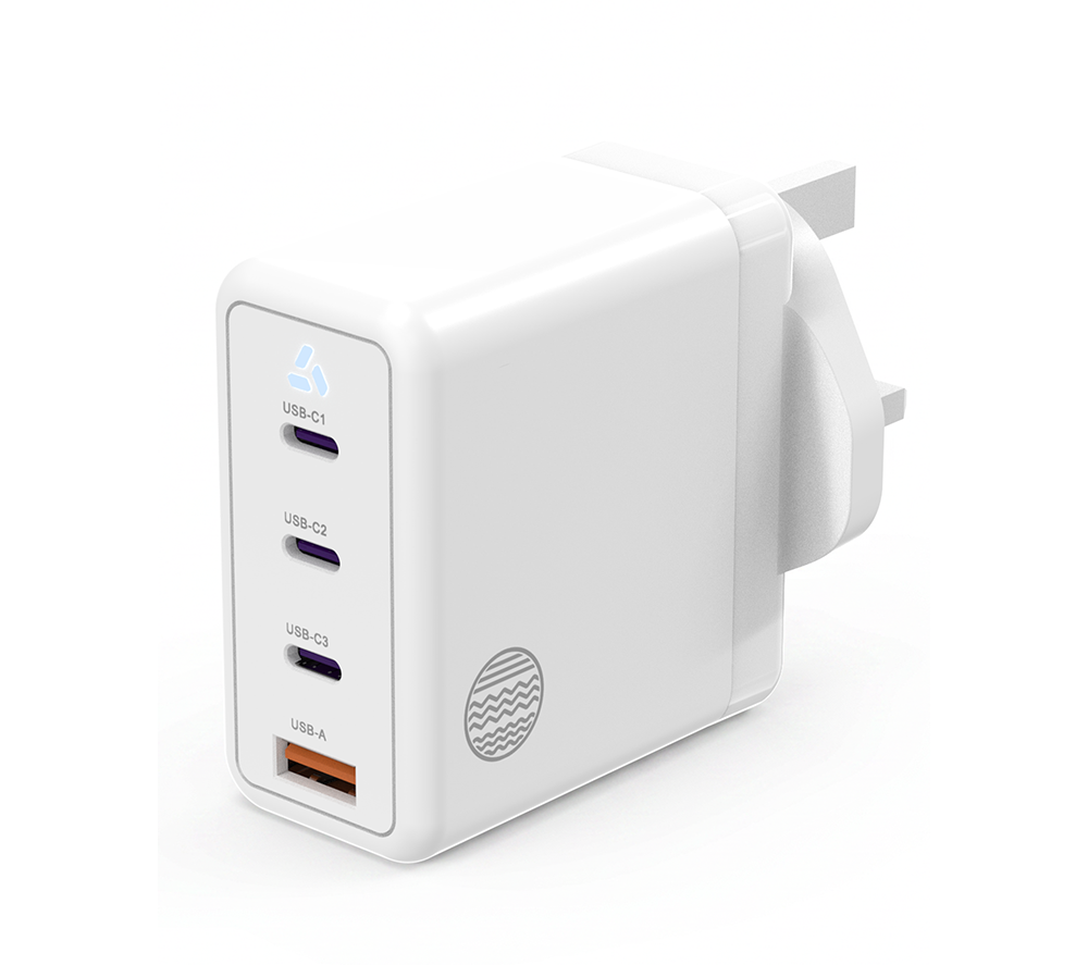 OUR PURE PLANET OPP040 4-Port 140 W GaN Wall Charger - White, White