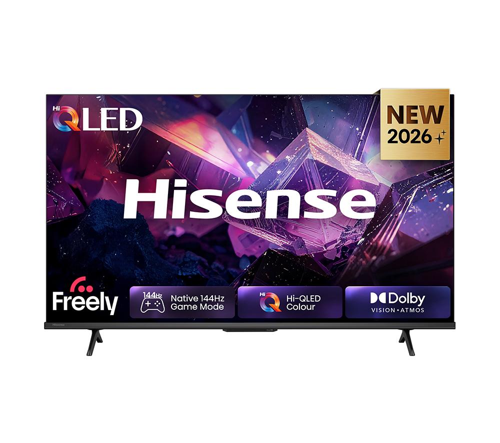 HISENSE E7S PRO  QLED 4K HDR Smart TV with Freely - 43E7QTUK PRO, Black