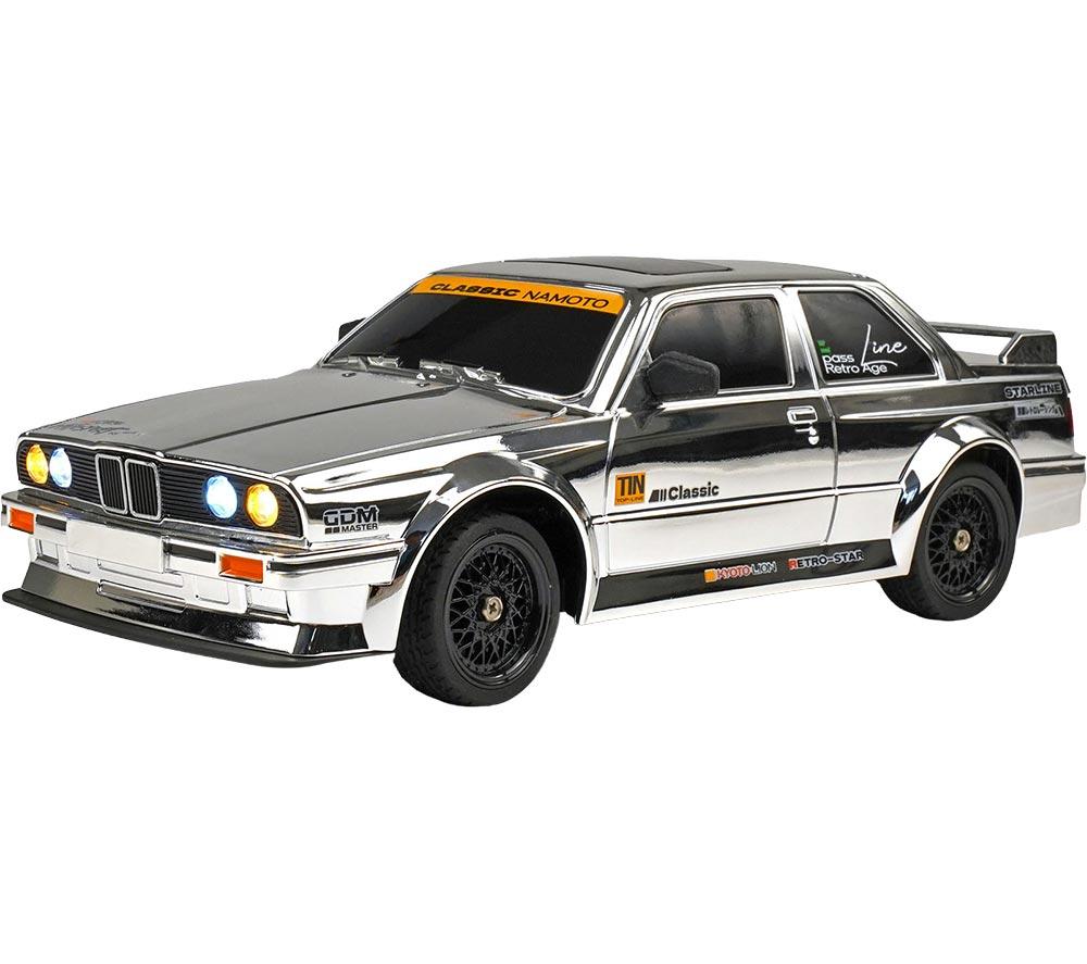 RCG Racing Retro Pro Evo30 Mini Drift Remote Control Car - Silver, Silver/Grey