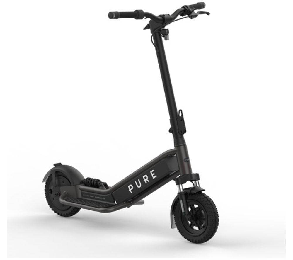 PURE ELECTRIC Pure Escape Pro Suspension Electric Scooter - Metallic Grey, Silver/Grey