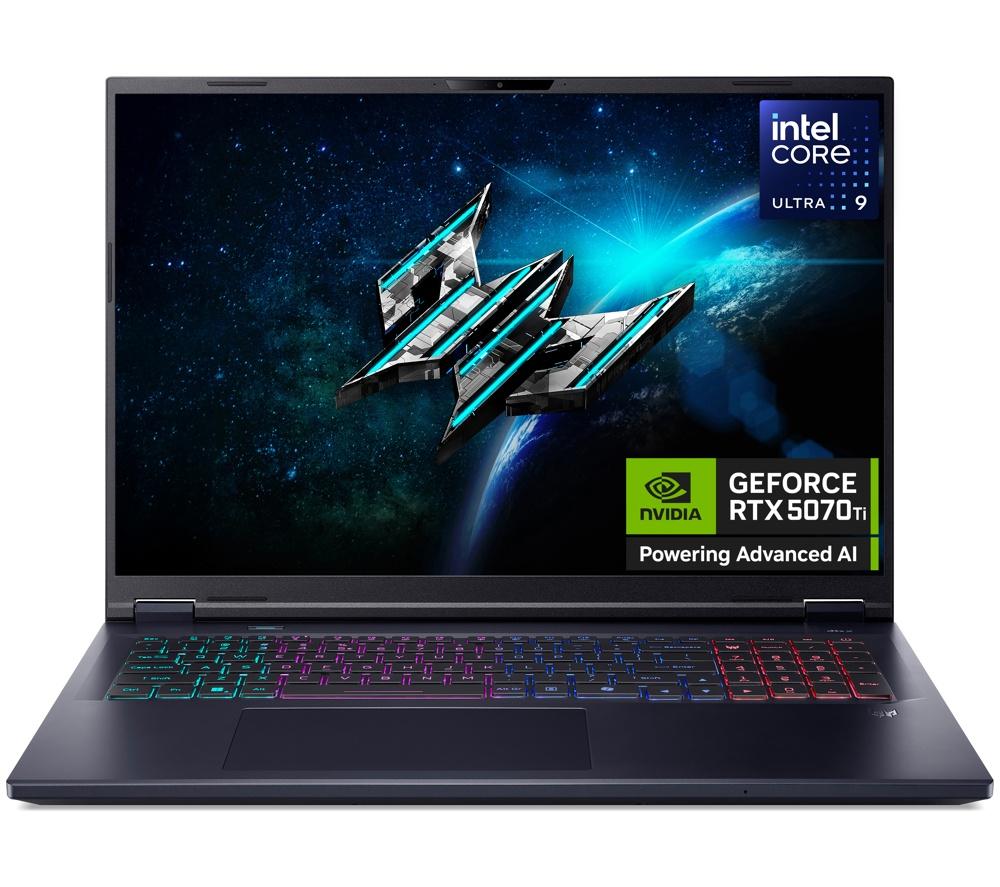ACER Predator Helios Neo 18 AI 18" Gaming Laptop - Intel®Core Ultra 9, RTX 5070 Ti, 1 TB SSD, Black