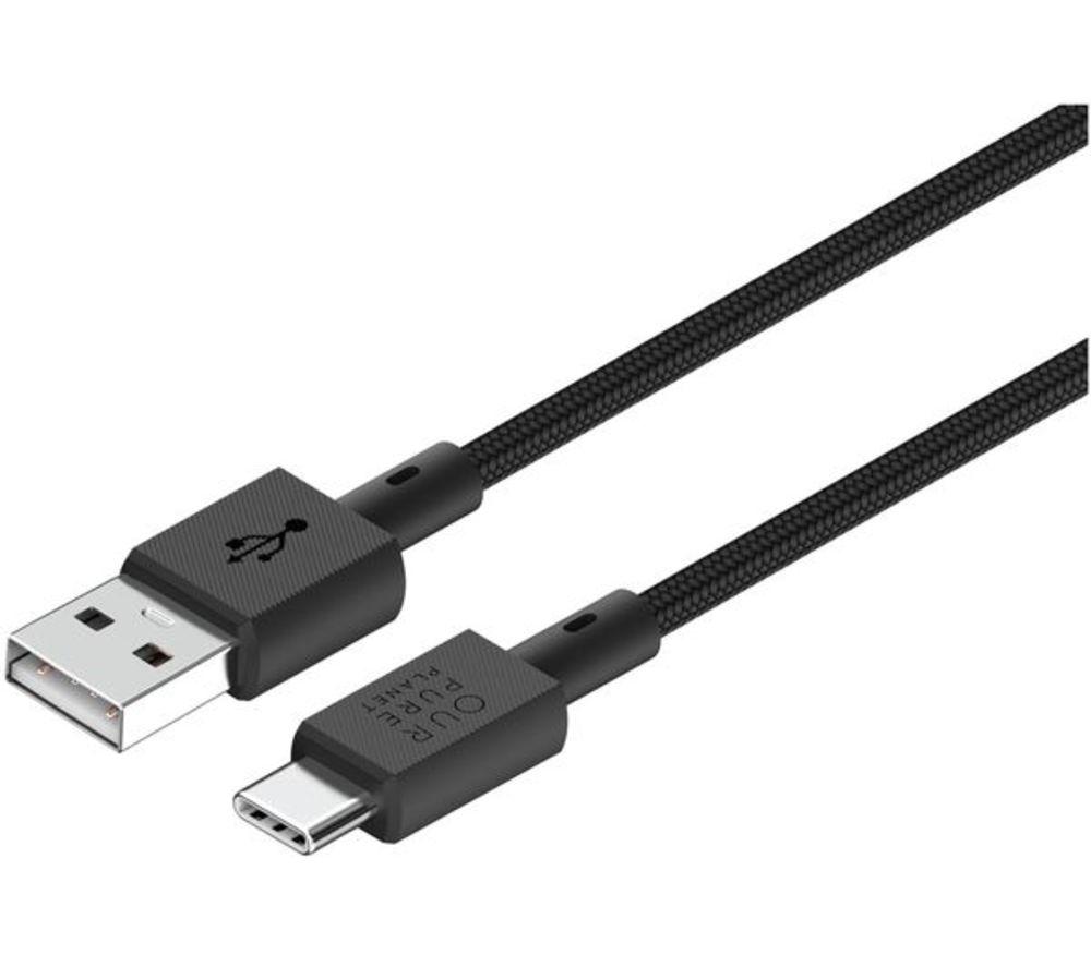OUR PURE PLANET OPPO USB-A TO C 1M BL, Black