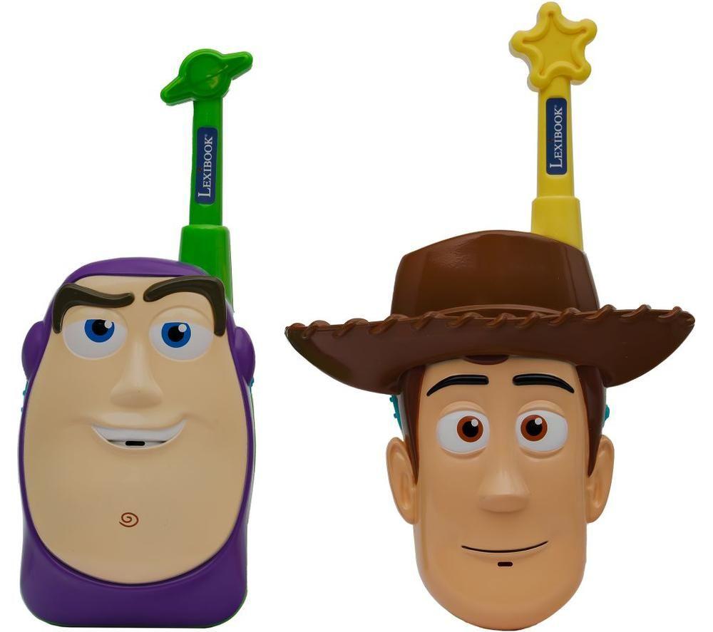 LEXIBOOK Disney Toy Story 3D Walkie Talkies Set, Green,Cream,Yellow,Purple,Brown