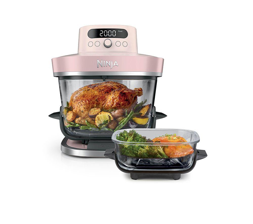 NINJA CRISPi Pro AS101UKRS 7-in-1 Glass Air Fryer Rose Quartz, Pink