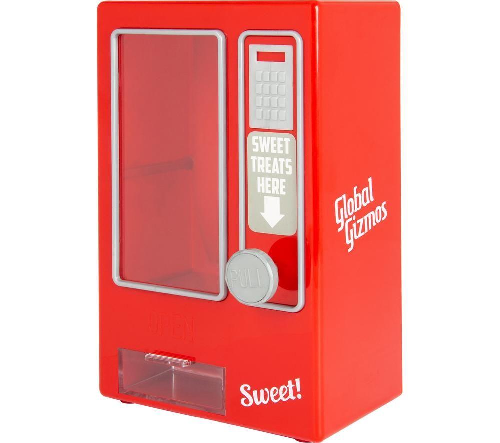 GLOBAL GIZMOS 50800 Sweet Vending Machine - Red, Red