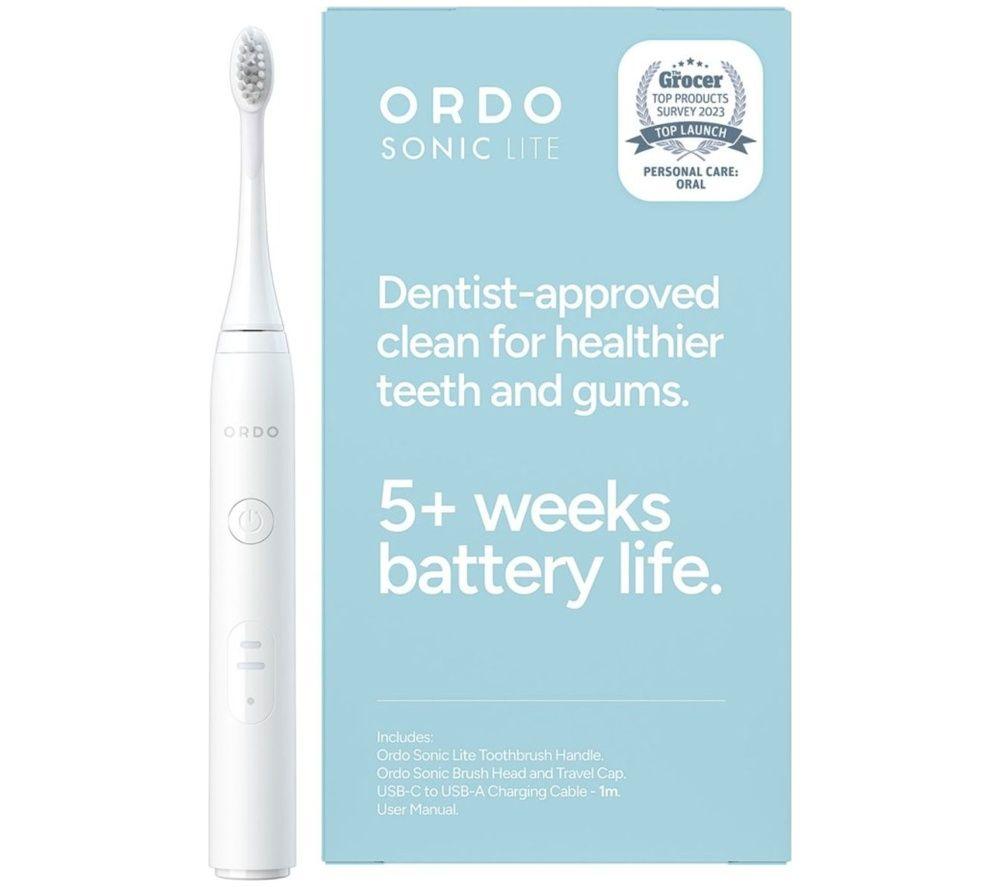 ORDO Sonic Lite Electric Toothbrush - Snow, White
