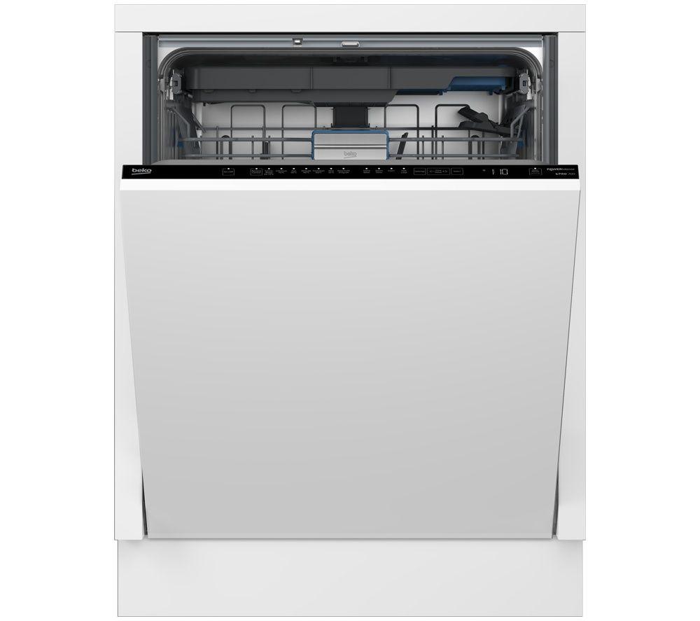 BEKO bPRO 700 BDIN38550WP Full-size Smart Fully Integrated Dishwasher, Black