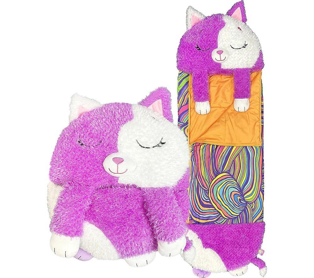 HAPPY NAPPERS Cat 2-in-1 Plush Toy & Sleeping Bag Ð Large