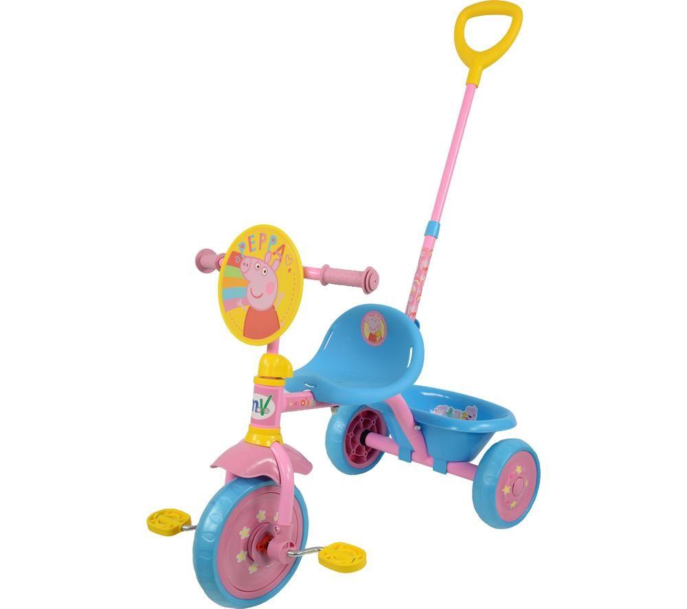 PEPPA PIG M005402 My First Trike Kids' Tricycle - Pink & Green, Pink,Green