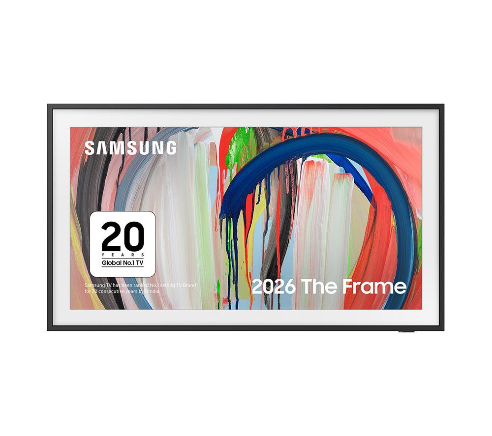 SAMSUNG The Frame (2026) QLED 4K Art Mode Smart AI TV with Slim Fit Wall Mount - QE43LS03H, Black