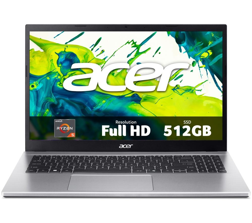 ACER Aspire Go 15 15.6" Laptop - AMD Ryzen™ 5, 512 GB SSD, Silver, Silver/Grey