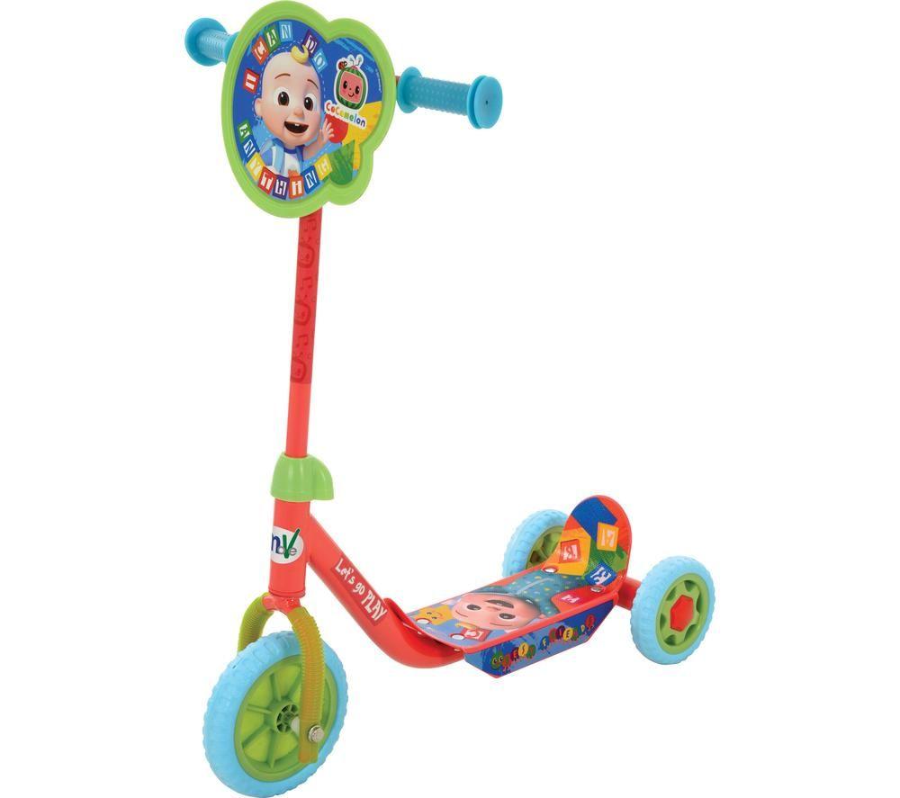 MOVE Deluxe Cocomelon Kids' Kick Scooter - Multicolour, Green,Blue,Red