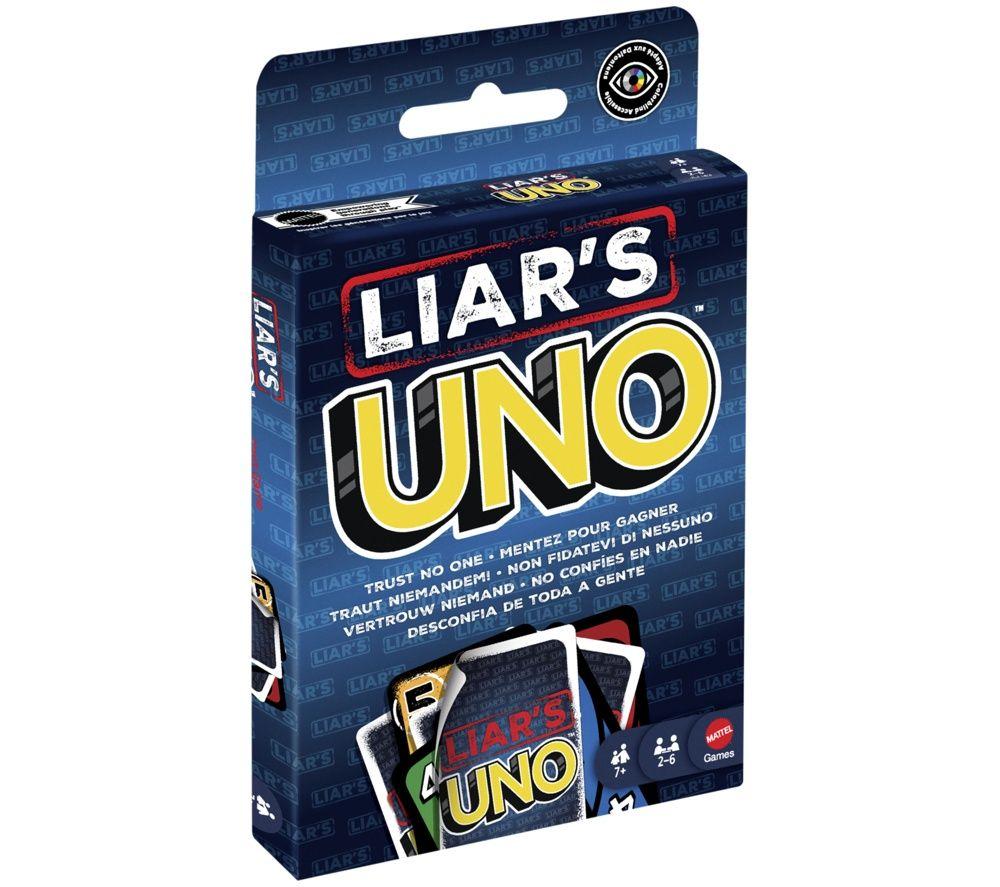 MATTEL UNO Liar's Card Game, Blue