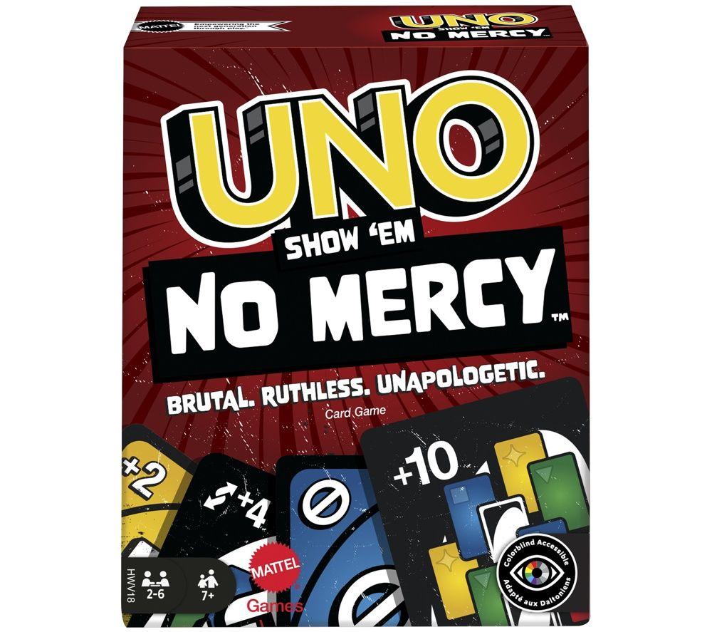 MATTEL UNO Show-em No Mercy Card Game, Red