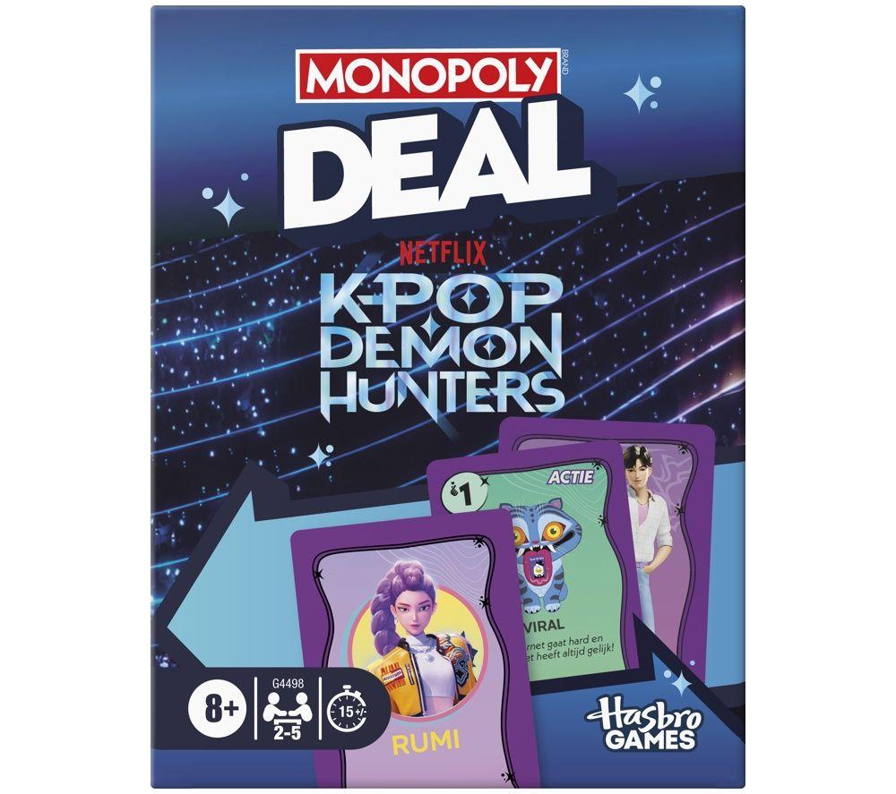 HASBRO Monopoly Deal K-Pop Demon Hunters, Blue,Purple