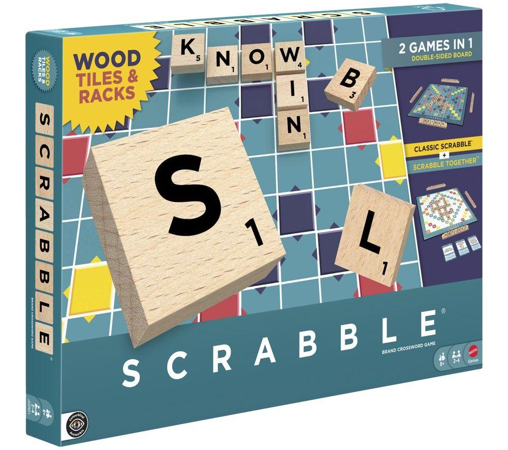MATTEL Scrabble Refresh Board Game, Blue