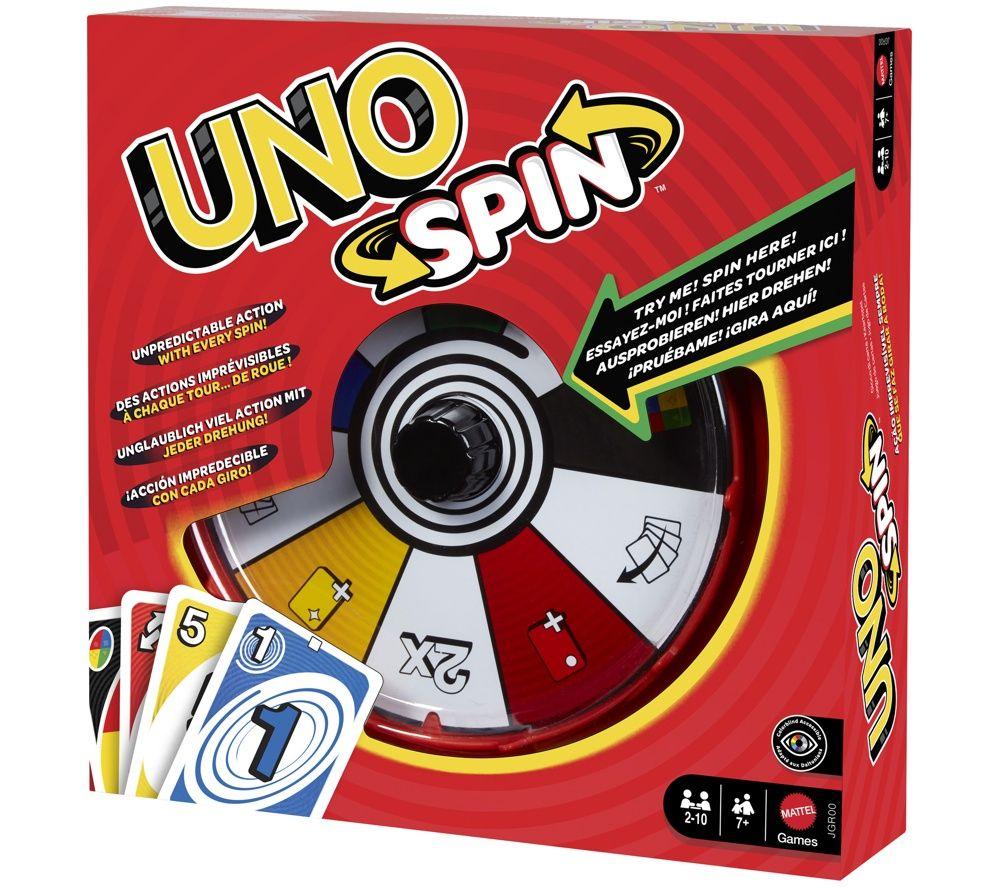 MATTEL UNO Spin Card Game, Red