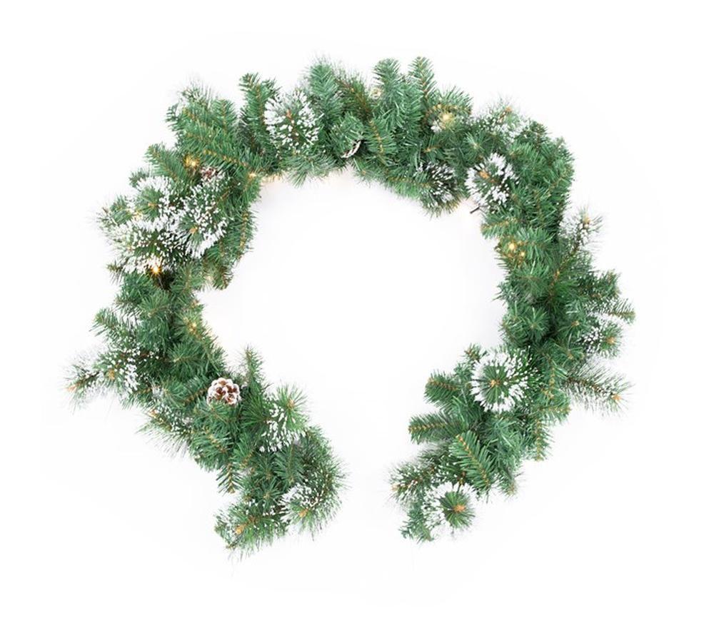 CHRISTMAS WORKSHOP 71229 Pre-Lit Pine Garland String Lights - 1.83 m