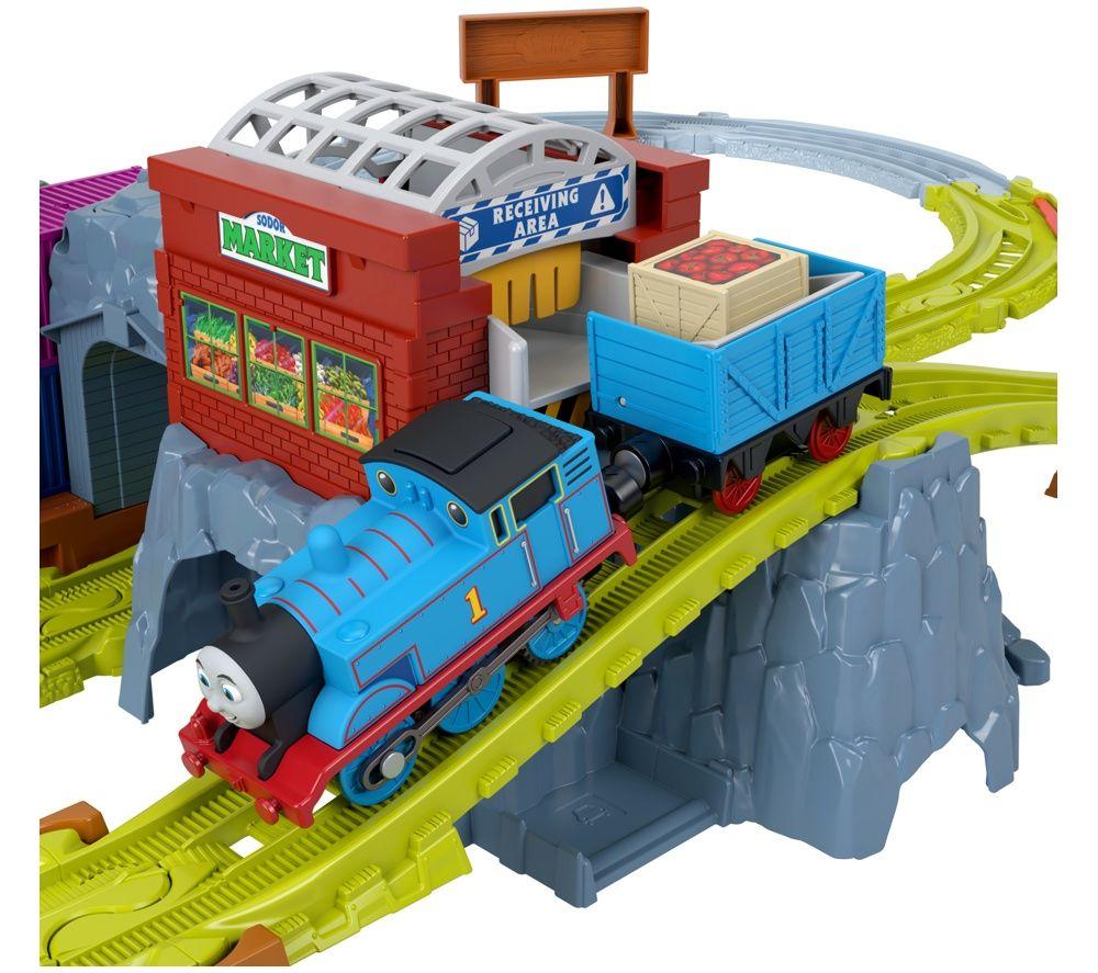 MATTEL Thomas and Friends Motorized Engine: Cranky's Dockside Delivery Train Set