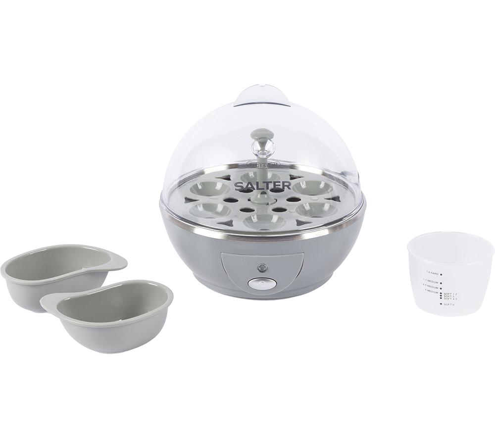 SALTER Aspen EK6353MMS Egg Boiler - Grey, Silver/Grey