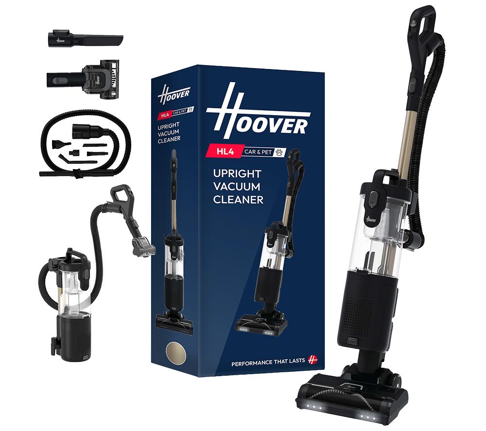 HOOVER Turbo Power HL4 Pet & Car HL420PTC Upright Bagless Vacuum Cleaner - Black & Gold, Gold,Black
