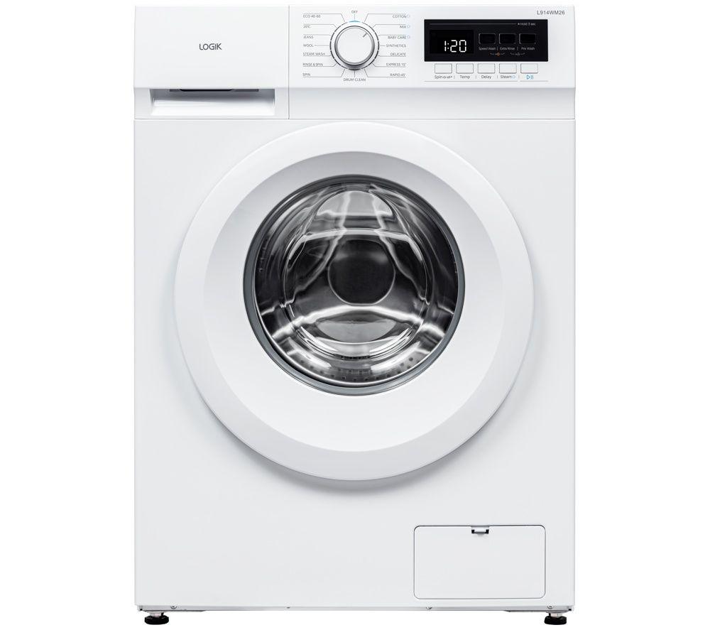 LOGIK Nebula 15 L914WM26 9 kg 1400 Spin Washing Machine - White, White